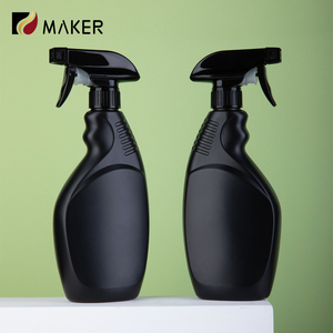 زجاجة بخاخ منظف كحولي كيميائي بلاستيك أسود غير لامع بخاخ منظف كحولي - Product Image 4