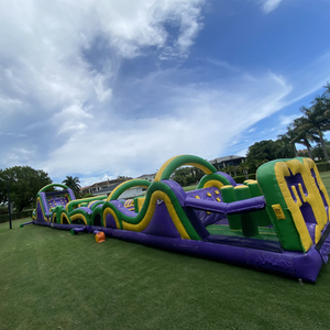 Ngoài trời khổng lồ dành cho người lớn trò chơi thể thao PVC Inflatable nước <span class=keywords><strong>5K</strong></span> đua Bouncer khóa học trở ngại trượt nhà bị trả lại - Product Image 6