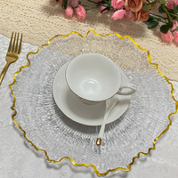 Assiette à dessert en plastique givré peinte à la main, forme irrégulière, plat de service pour fruits de mariage, vaisselle de fête vintage nordique avec support