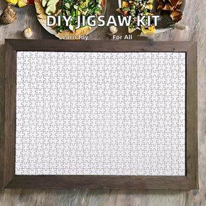 กระดาษขาวเงาแบบ DIY กำหนดขนาดเองได้แผ่นจิ๊กซอว์พิมพ์ซับลิเมชันด้วยความร้อนเคลือบ501เปล่า ~ 1000ชิ้นสำหรับของเล่นเพื่อการศึกษา - Product Image 2