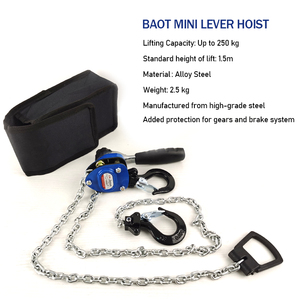 Palans à <span class=keywords><strong>levier</strong></span> manuels industriels de 250 kg, 500 kg, 750 kg, 1500 kg, <span class=keywords><strong>mini</strong></span> palans à <span class=keywords><strong>levier</strong></span> à cliquet - Product Image 2