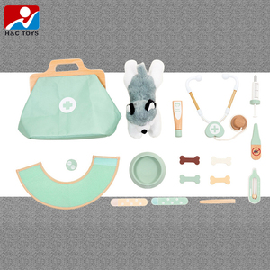 Ensemble de jouets en bois pour enfants, jeu de rôle de docteur <span class=keywords><strong>vétérinaire</strong></span>, mini-outils de simulation - Product Image 5