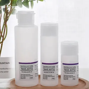 Bouteille à clapet, bouteille cosmétique à presser, bouteille en plastique pour nettoyant visage, bouteille pour tonique, bouteille pour lotion hydratante - Product Image 1