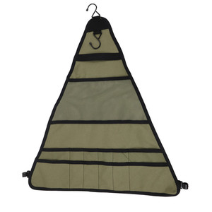 Outdoor Camping Canvas Cutlery Storage Bag Foldable Hanging Cookware Organizer For Camping - Product Image 5