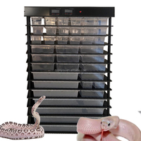 Système intelligent de rack chauffant pour reptiles, présentoir d'élevage de serpents en laisse pour adultes avec roues et boîtes
