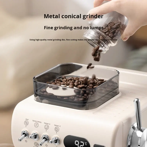 Machine à expresso professionnelle tout-en-un avec moulin à grains intégré, cafetière haute pression 20 bars avec mousseur à lait - Product Image 3