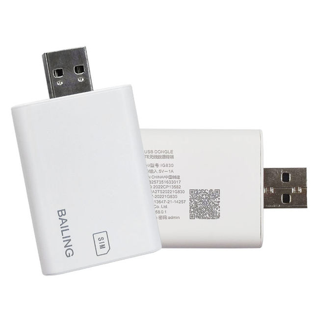 Portable 4G USB Dongle with SIM Card Slot Plug & Play No Driver Installation Wireless LTE 4G Dongle PC Laptop Raspberry Internet