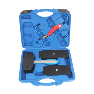 Kit completo de herramientas de prensa de pinza de freno de coche, 8 Uds., herramienta de medición de pastillas de freno, medidor de espesor de desgaste