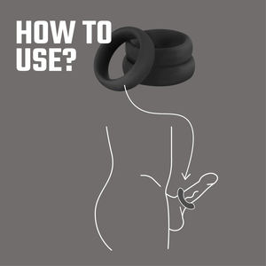 Anneau de pénis anneau de pénis 3 anneaux de pénis de taille différente anneaux de pénis jouets sexuels pour adultes pour hommes Silicone de qualité supérieure super doux - Product Image 2