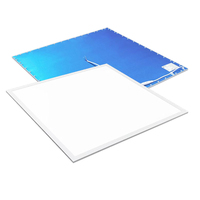 Panneaux LED à éclairage latéral commerciaux personnalisables à haute luminosité 600x600mm, montage encastré au plafond