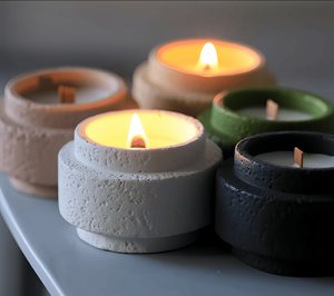 Ciment aromathérapie huile essentielle bougie parfumée pour la cire de soja créative à la main maison intérieur cadeau d'anniversaire - Product Image 6
