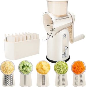 Kitchen 1 Manual Stainless Steel <b>Drum</b> Rotary Cheese Grater Mandoline Vegetable Cutter Potato Slicer Food Chopper Safe Food - Product Image 1