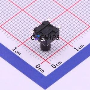 TS-1002S-BR08516 Tactile Switch SMD-4P,6x6mm Switch Single Pole Single Throw Round Button 1.6N Vertical Mount - Product Image 2