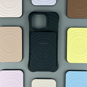 Custodia <span class=keywords><strong>in</strong></span> <span class=keywords><strong>Silicone</strong></span> 3D Ondulata con Interno <span class=keywords><strong>in</strong></span> Microfibra per <span class=keywords><strong>iPhone</strong></span> 17 Pro Max 16 15 14 13 Anti-Impronta Accessori Stile Identico <span class=keywords><strong>in</strong></span> <span class=keywords><strong>Silicone</strong></span> - Product Image 3