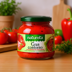 Natureta Spicy Tomato <b>Large</b> Contour Sauce in <b>Mason</b> <b>Jar</b> 300g X 12 Pieces ETA KAMNIK D.O.O. - Product Image 3