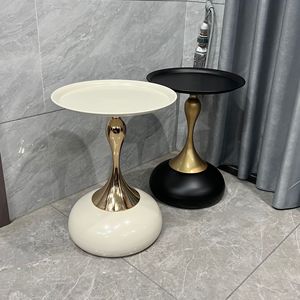 Internet Hot Selling <strong>Small</strong> Waist Coffee <strong>Table</strong> <strong>Sofa</strong> Side <strong>Table</strong> Italian Style Light Luxury Modern <strong>Small</strong> Round <strong>Table</strong> - Product Image 2
