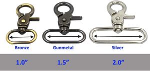 Pcs Strong Zinc Alloy Webbing Strap Swivel Trigger Clip <b>Snap</b> <b>Hook</b> Lobster Clasps Buckles - Product Image 4