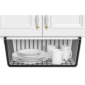 Kitchen cabinet <b>shelves</b>, under-table hooks, wardrobe <b>shelves</b>, tiered storage, hanging <b>baskets</b> all the best storage solutions - Product Image 3
