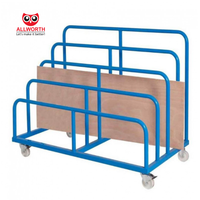 Chariot de transport pliable en métal galvanisé à chaud, populaire pour la vente en gros