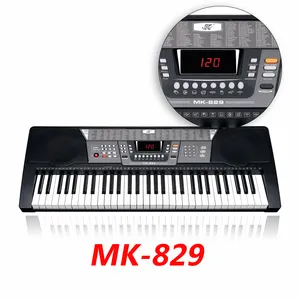 MK-829 LEDディスプレイ電子キーボードピアノ61キーシミュレーションピアノキーボード (音楽プレーヤー付き)