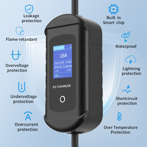 Snev ปืนชาร์จ EV แบบพกพา, เครื่องชาร์จปืนเดี่ยวปืน7kW กระแส3.5kW 16A <span class=keywords><strong>13A</strong></span> 10A 8A สำหรับใช้ในบ้าน - Product Image 2