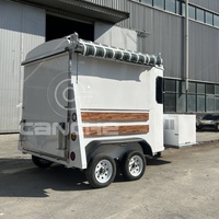 Désherbage Traiteur Cheval Nourriture Remorque Cuisine Mobile Camping Popcorn Pizza Frit Food Truck dans la Rue