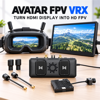 Récepteur vidéo numérique FPV Caddx Walksnail Avatar VRX 1080P avec module à quatre antennes pour lunettes analogiques