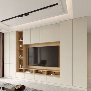 Support TV moderne minimaliste en bois à poser au sol avec rangement, multifonctionnel, écologique et durable, <span class=keywords><strong>meuble</strong></span> <span class=keywords><strong>de</strong></span> salon - Product Image 2