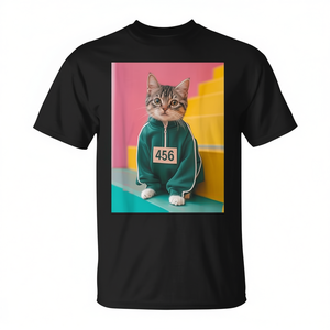 Camiseta gráfica con diseño de gatito, unisex, talla para adultos S M L XL XXL, ropa informal - Product Image 2