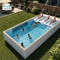 Piscine hors sol classique et confortable pour couples, en fibre de verre, jacuzzi personnalisé, spa extérieur, bassin de plongeon