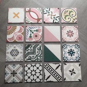 Azulejos de Piso Dorados y Blancos de <span class=keywords><strong>20x20</strong></span>, 300x300mm, Cerámica, 300x300mm, 30x30, con Diseño Floral para Salón - Product Image 1