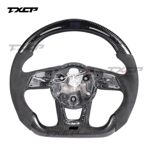 Volant LED Complet en Fibre de Carbone Compatible <span class=keywords><strong>Audi</strong></span> A3 A4 B9 A5 RS3 RS4 RS5 S3 S4 S5 S6 S7 A1 A7 A8 B9 B8.5 B8 A6 R8 <span class=keywords><strong>TT</strong></span> RS6 Q5 - Product Image 1