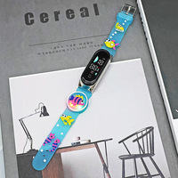 Montre numérique LED pour enfants, nouvelle collection, dessin animé, innovante, pour garçons et filles, bracelet en plastique tactile, étanche, montre de sport