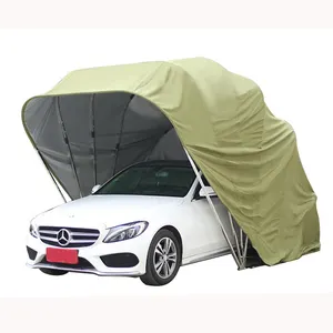 Multi-Purpose Sunshine Automatic Foldable Garage Canopy provides full-coverage protection from hot sun rain snow dust etc.