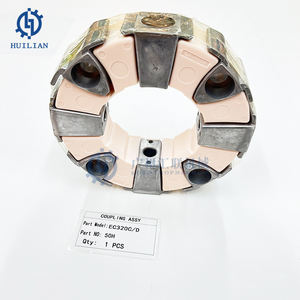 50H Flexível Bomba Hidráulica Acoplamento Uso para Máquinas de Construção <span class=keywords><strong>E320C</strong></span> Escavadeira Anexos Borracha Acoplamento - Product Image 1