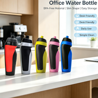 Bouteille d'eau de vélo personnalisable avec étiquettes, design classique, en plastique, type gourde compressible, pour le sport, avec réductions pour les commandes en gros