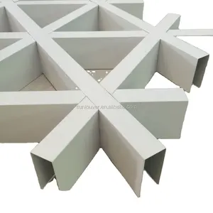 Aluminum Open cell ceiling tile grid ceiling as Decoration