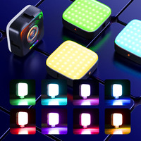 Lumière d'appoint M22 portable mini magnétique RGB à clip pour vidéo, vlog, caméra, téléphone, selfie, lumière de poche