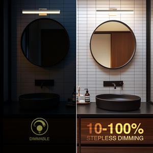 24 Inch LED Vanity <b>Light</b> Adjustable Modern Bathroom Vanity <b>Light</b> Fixtures Over Mirror - Product Image 5