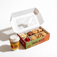 Boîte d'expédition en carton ondulé écologique Ching TA pour l'emballage alimentaire et de produits de boulangerie, boîtes biodégradables personnalisées imprimées, design de boîte à gâteaux