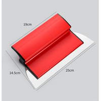 Grattoir industriel en acier inoxydable de 19 cm avec manche en plastique, épaisseur de lame de 0,35 mm pour la décoration et le remplissage
