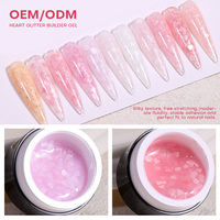 Gel Constructeur en Gros Heart Gel pour Ongles Sans Chaleur, Gels pour Ongles Sans HEMA, Fournitures Professionnelles pour Ongles