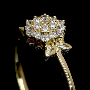 ชุดแหวนเพชร14K 18K ประดับดอกไม้ - Product Image 4