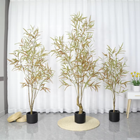 Centres de table de mariage artificiels en haute imitation Oh Arts Arbre à feuilles de saule pleureur Arbre à bonsaï artificiel