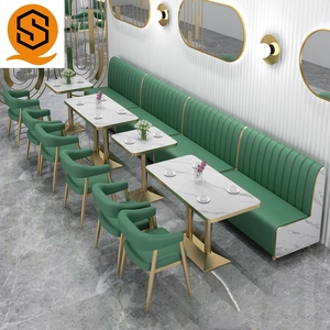 High-Quality Smart & Tech-Integrated Dining Table <b>Set</b> Coffee for <b>Restaurant</b> SSEA20260310-3 Sintered Stone Top and Resist - Product Image 6