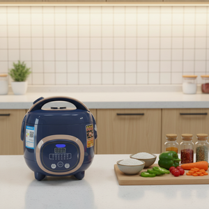 Multifunctional Mini Rice Cooker Smart Digital Timer <b>Control</b> 0.6-1.5L Capacity Portable Design Home Appliance Mechanical Timer C - Product Image 5
