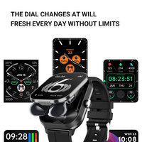 Reloj Inteligente D8pro 2 en 1 con Pantalla TFT NFC, Auriculares Bluetooth, Vibración, Funda de Silicona Gratis, Hebilla para Colgar y Pulsera Inalámbrica 3C