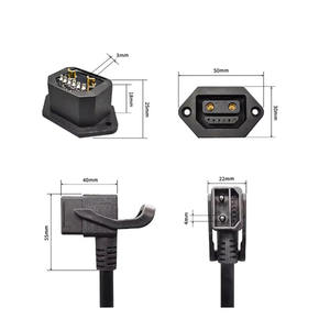 Câble de connexion à 2+6 broches, câble de signal à 6 conducteurs et 2 fils principaux de 4 mm² pour la recharge de véhicules électriques - Product Image 2