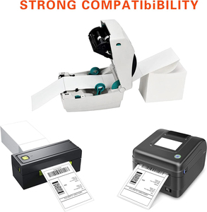 Giá thấp 4x6 nhiệt dính Sticker vận chuyển nhãn 500 Fanfold không thấm nước nhanh nhãn với Glossy cán giấy - Product Image 4