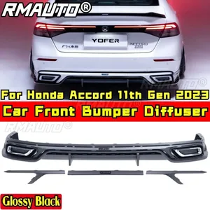 For Accord Body Kit Rear Bumper <b>Splitter</b> Glossy Black YOFER Style Bumper Spoiler for Honda Accord 11th Gen 2023 Car Accessories - Product Image 1